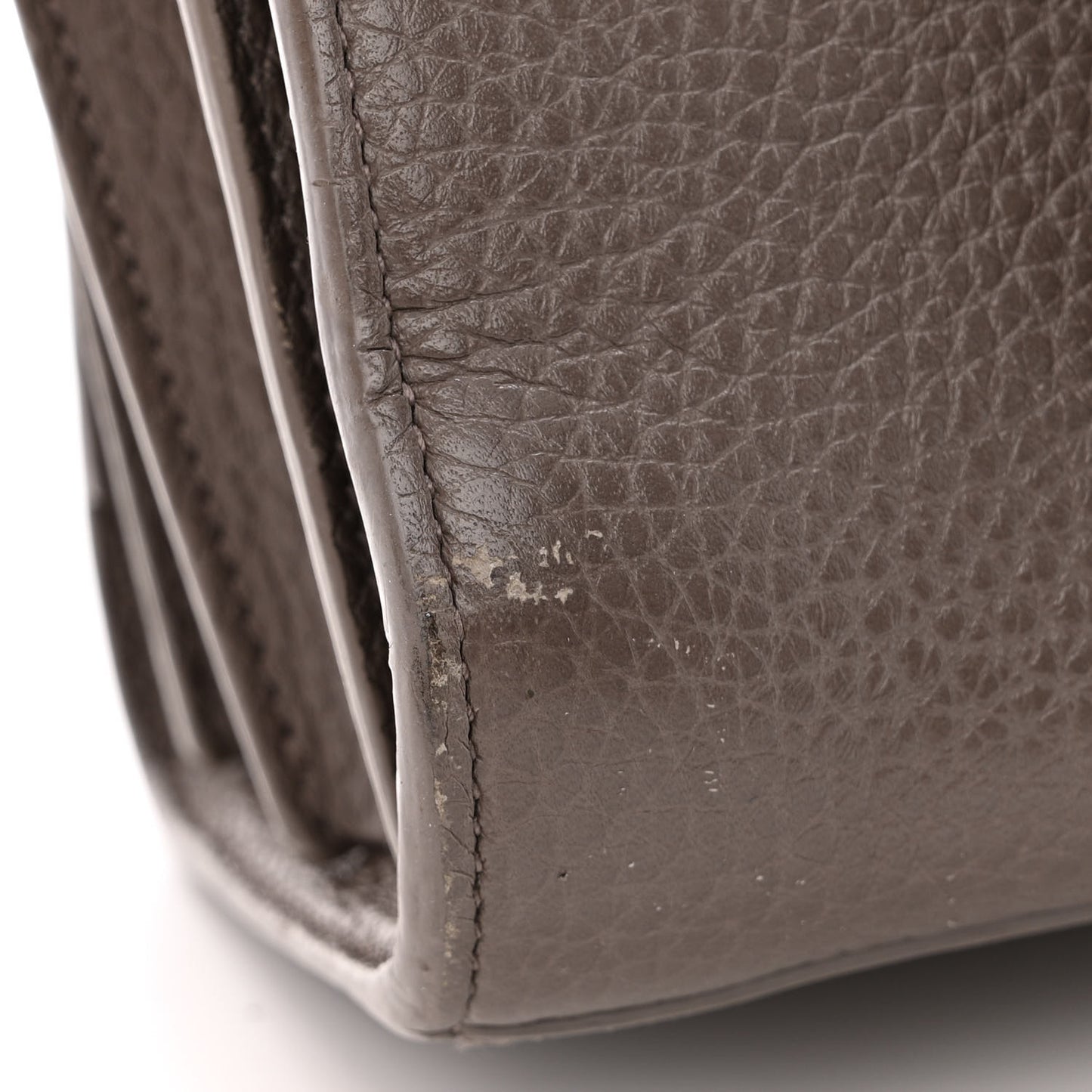 Grained Calfskin Nano Sac De Jour Fog