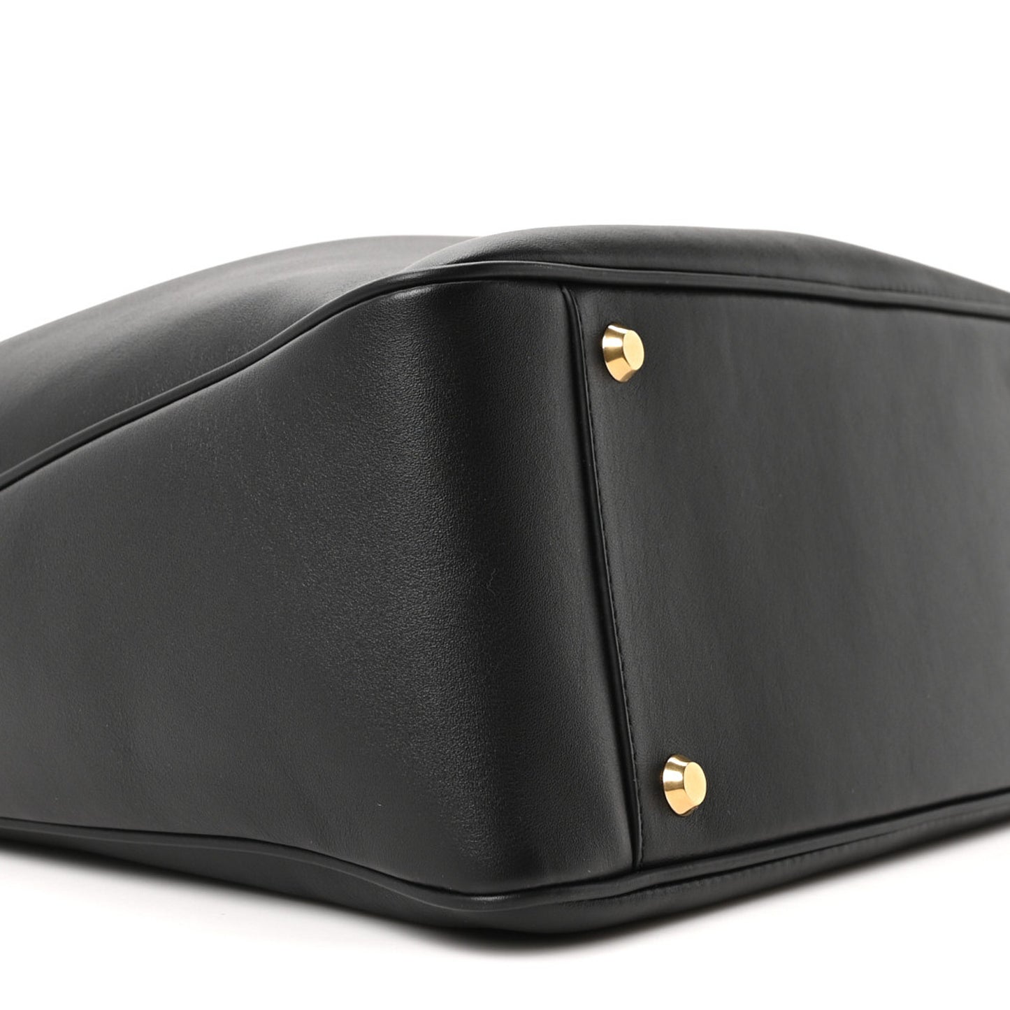 Natural Smooth Calfskin Medium Rodeo Hobo Black