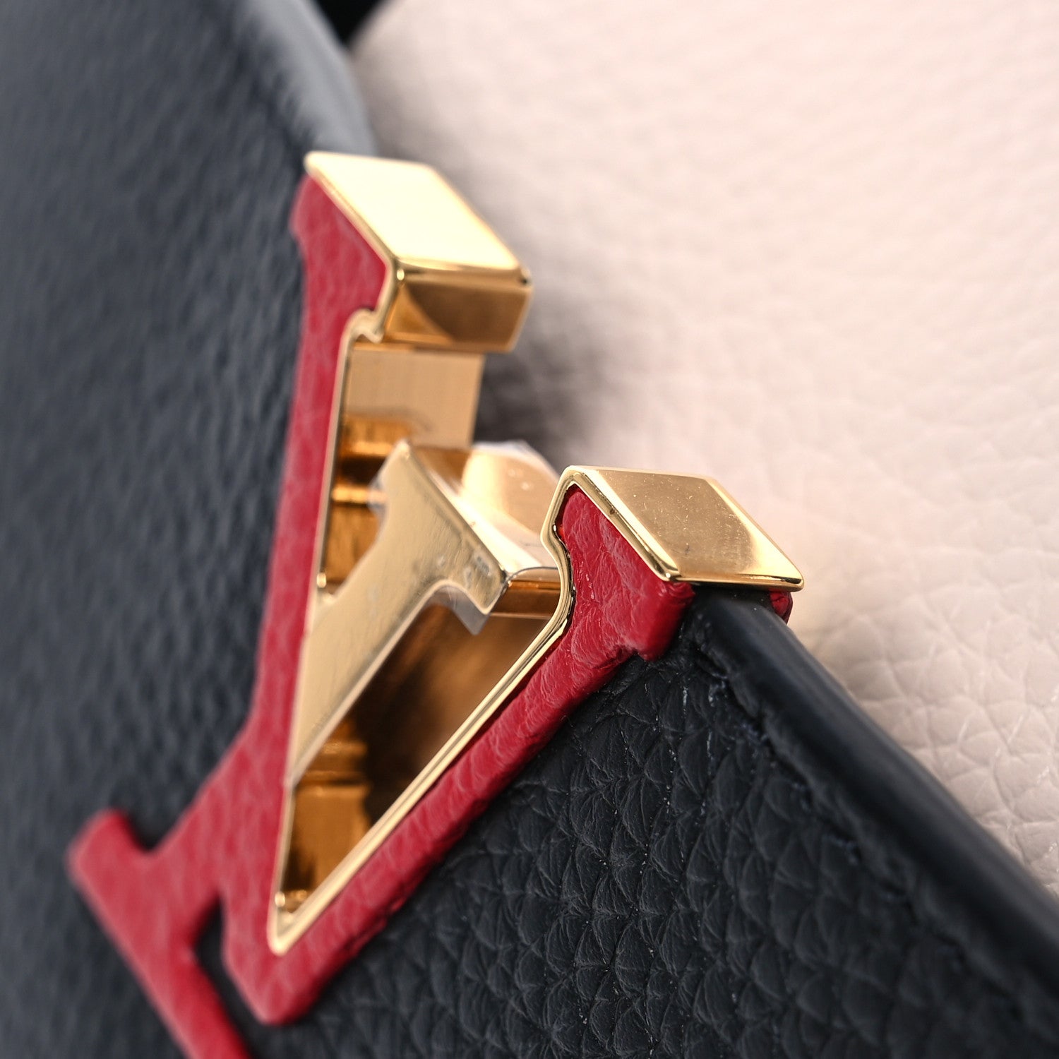 Louis Vuitton Taurillon Capucines BB Black Greige Doux Scarlet 12 of 12