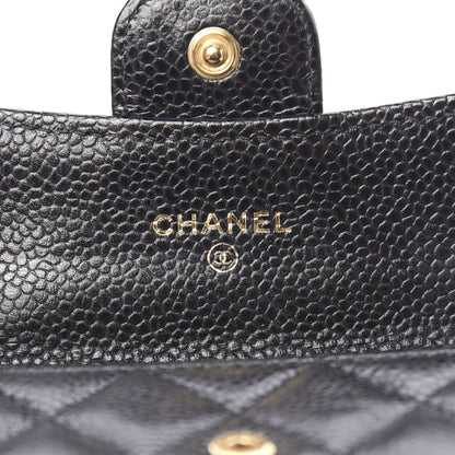 Chanel Caviar Quilted Flap Card Holder Black 6 of 8