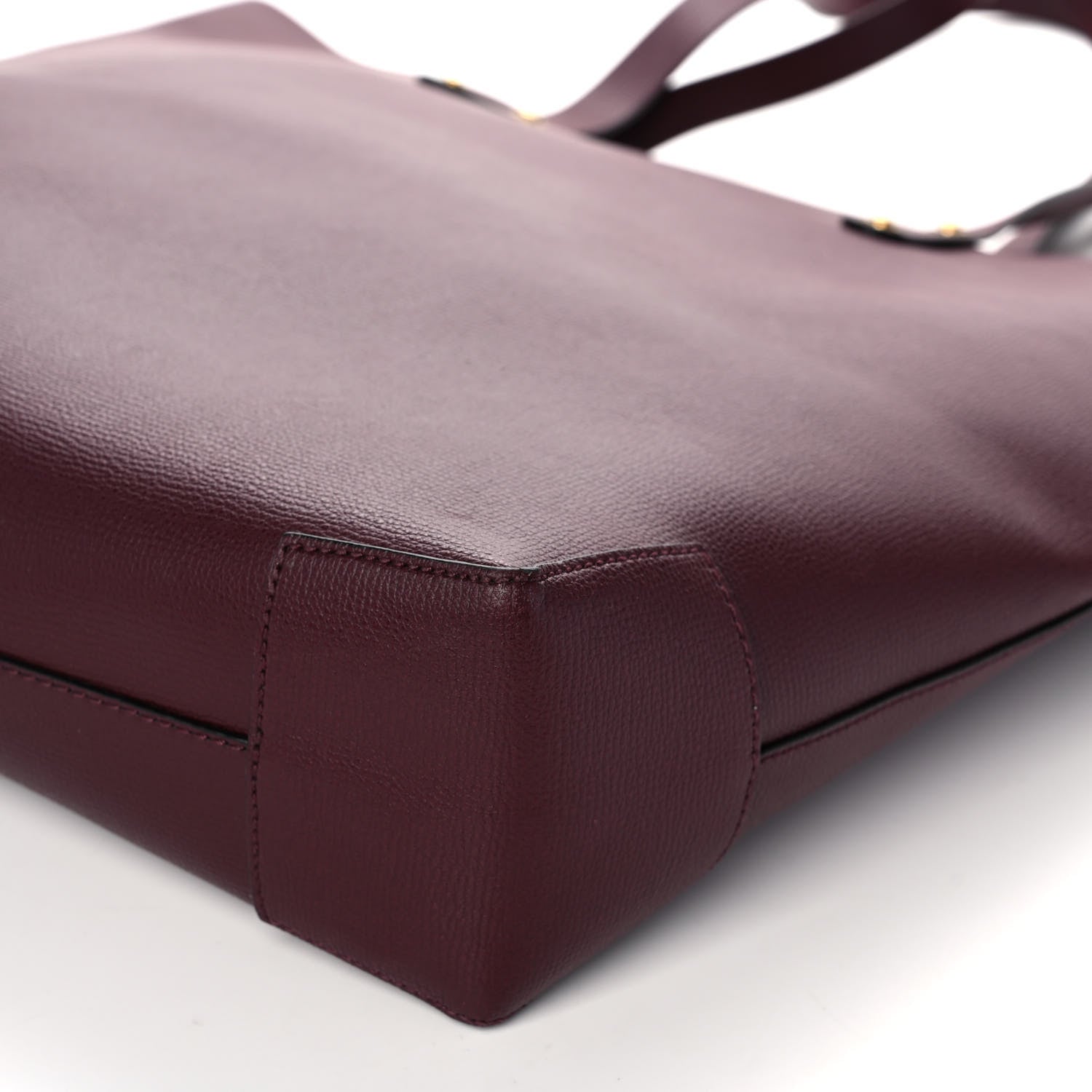Burberry Calfskin Crest Embossed Large Tote Burgundy 8 of 13