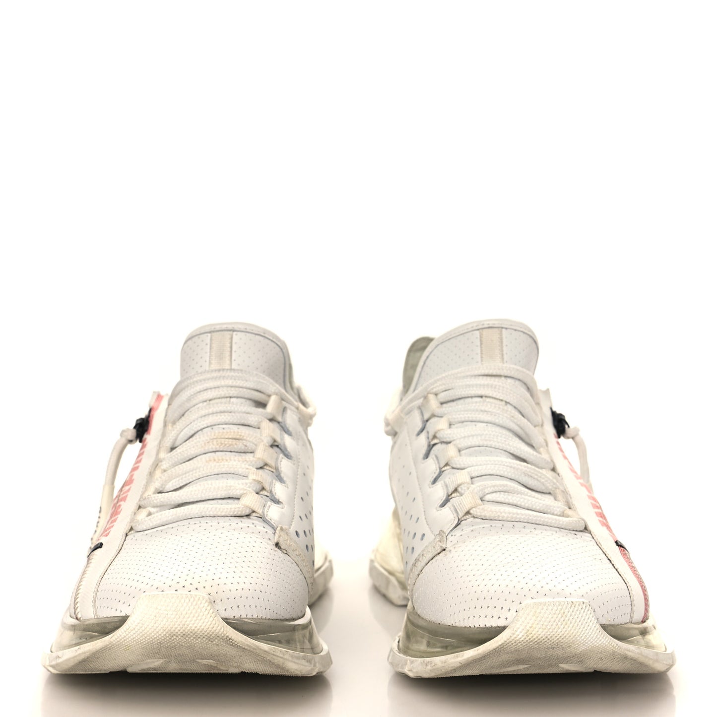 Calfskin Spectre Low Runners Sneakers 39 White Red