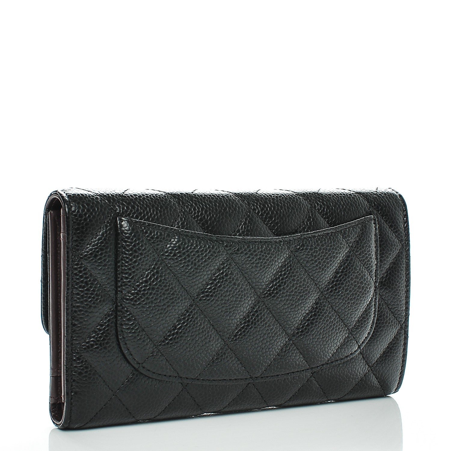 Chanel Caviar Quilted Large Flap Wallet Black 3 of 7