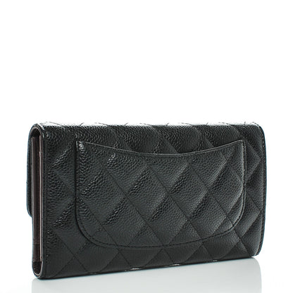 Chanel Caviar Quilted Large Flap Wallet Black 3 of 7
