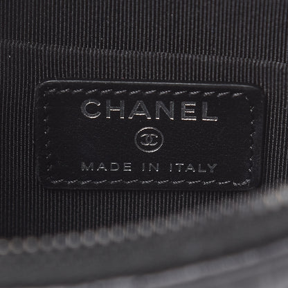 Chanel Aged Calfskin Quilted Medium Reissue Cosmetic Case So Black 6 of 8