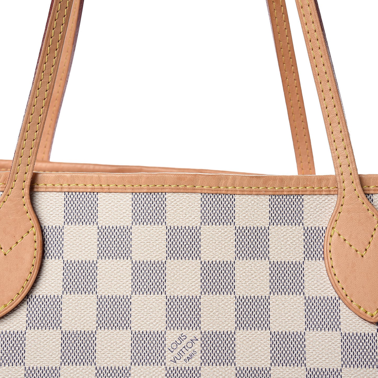 Damier Azur Neo Neverfull MM Rose Ballerine