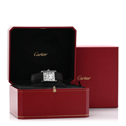 Cartier Stainless Steel Calfskin 25mm Must de Cartier Tank Quartz Watch 5 of 5