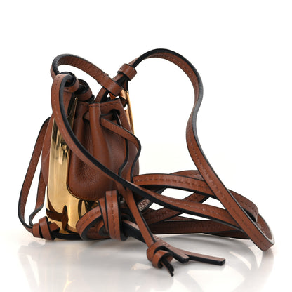 Loewe Calfskin Brass Balloon Nano Bucket Bag Tan 3 of 9