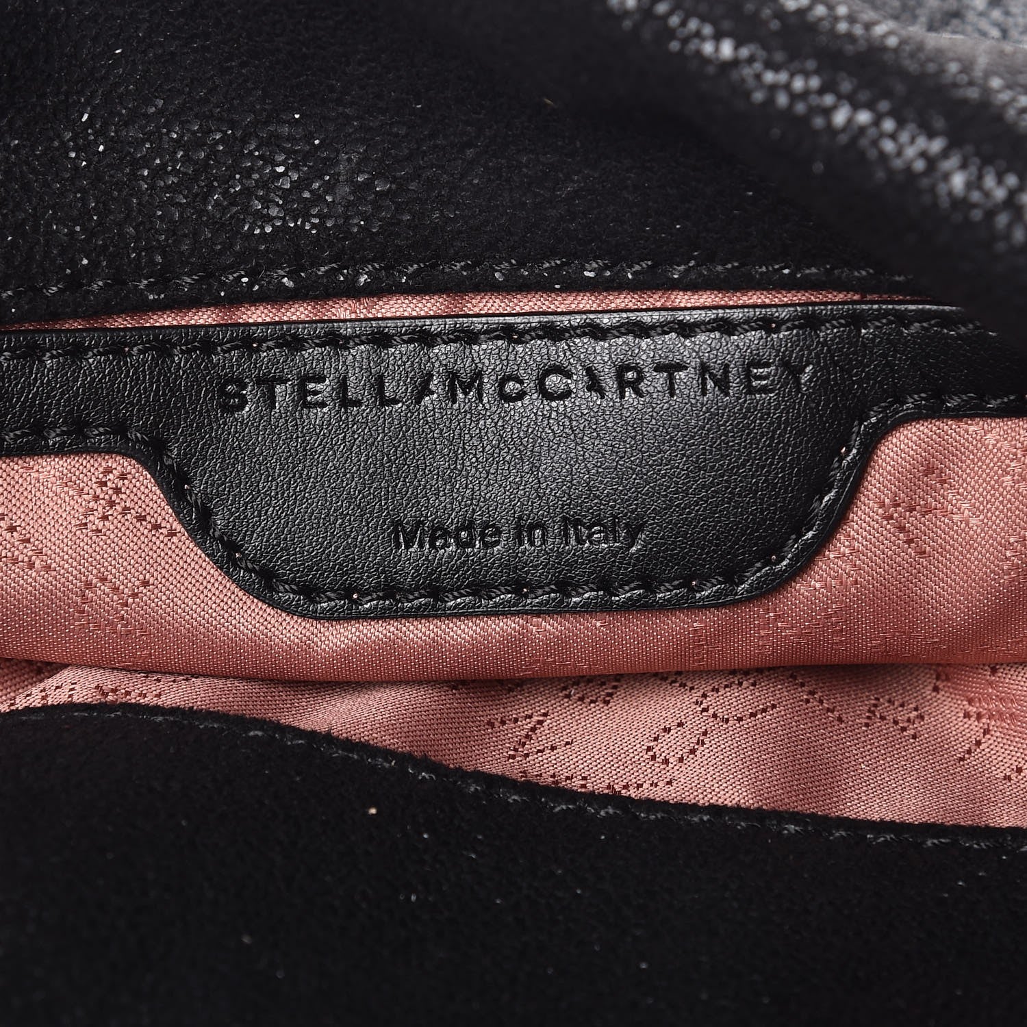 Stella McCartney Shaggy Deer Mini Falabella Fold Over Tote Black 6 of 7