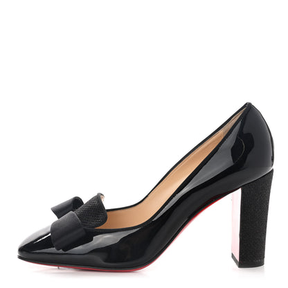 Christian Louboutin Patent Lagoyata 85 Pumps 37 Black 1 of 8