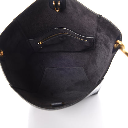 Celine Soft Grained Calfskin Small Sangle Bucket Bag Navy 7 of 11