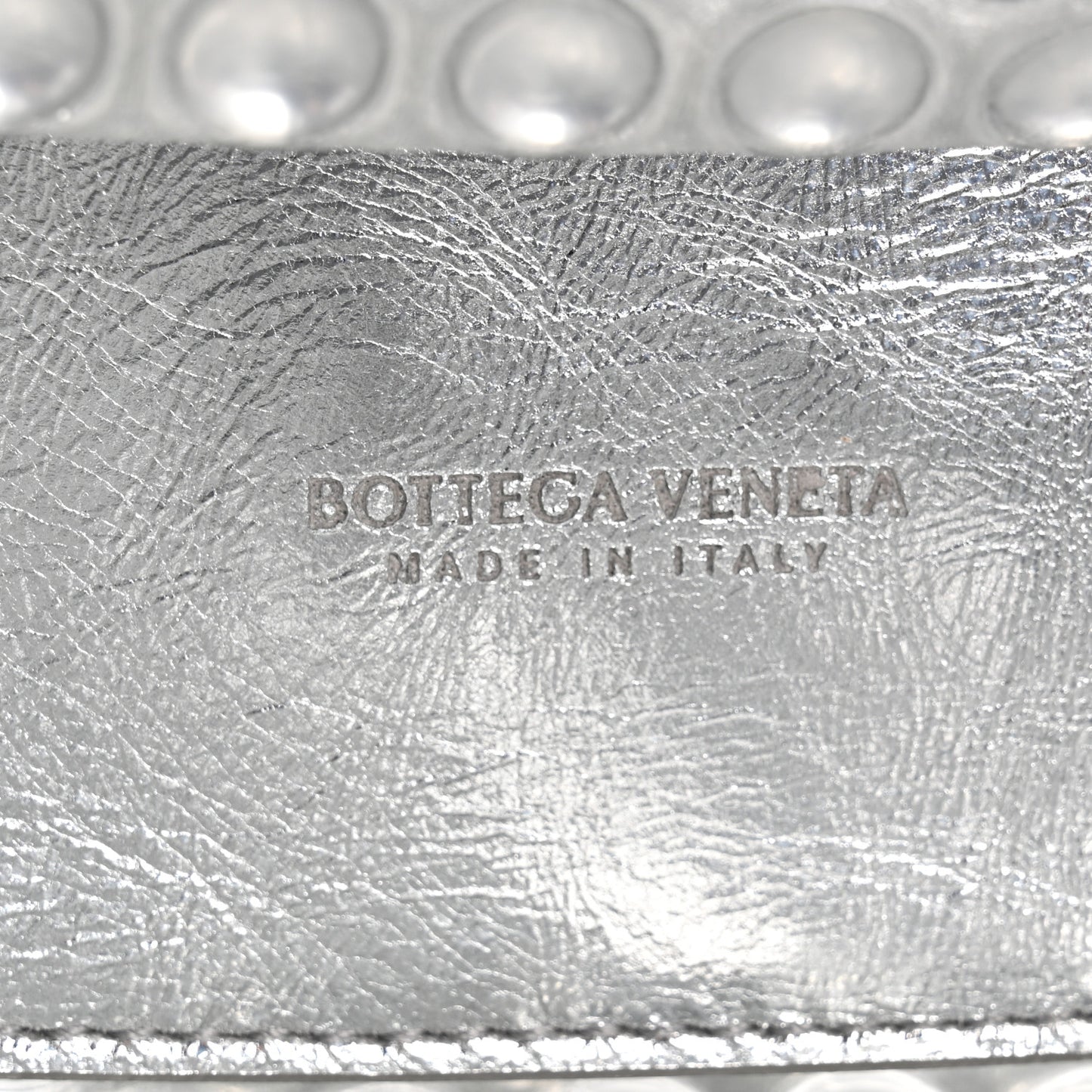 Metallic Fabric Bubble Wrap The Mini Pouch Silver