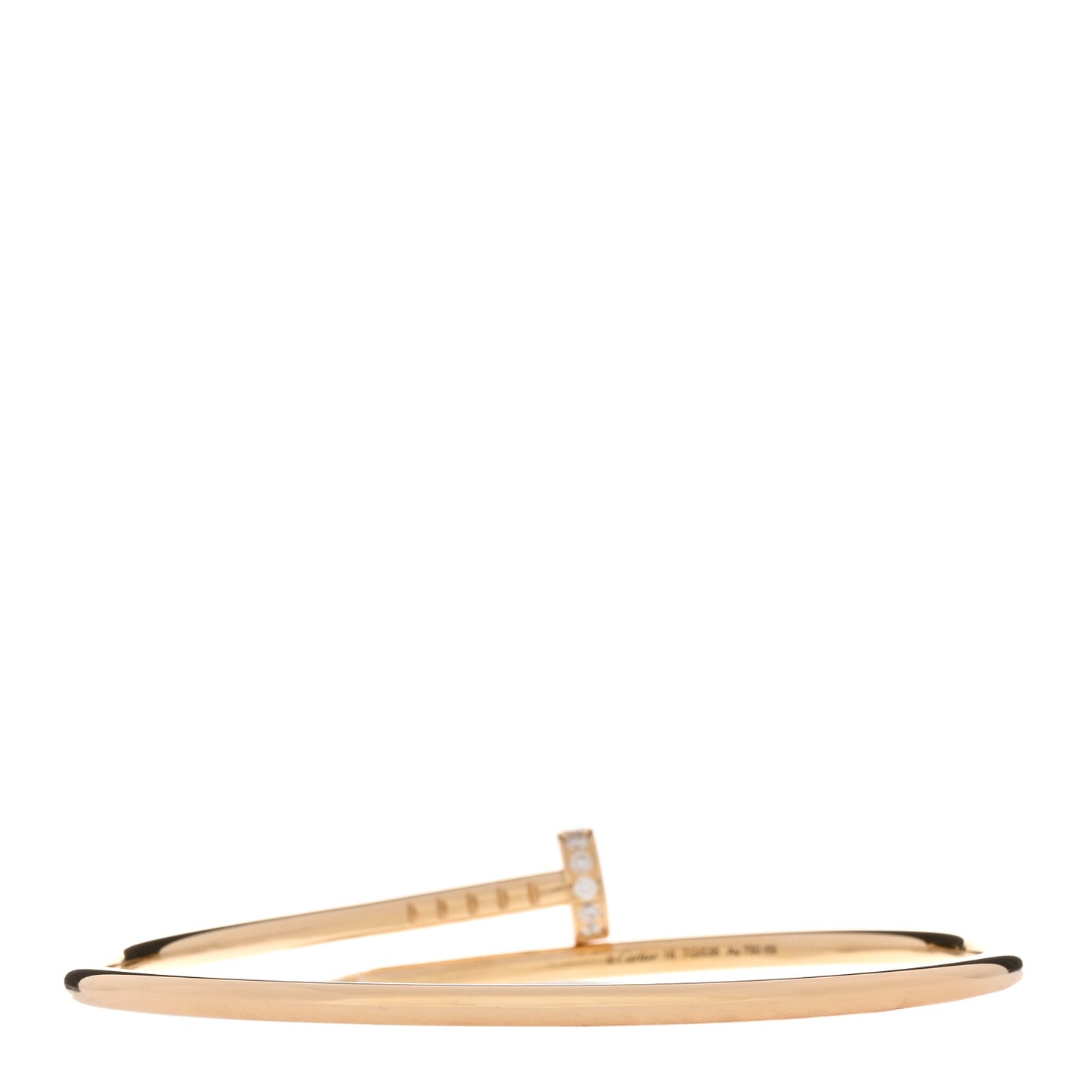 18K Yellow Gold Diamond Small Juste Un Clou Bracelet 16