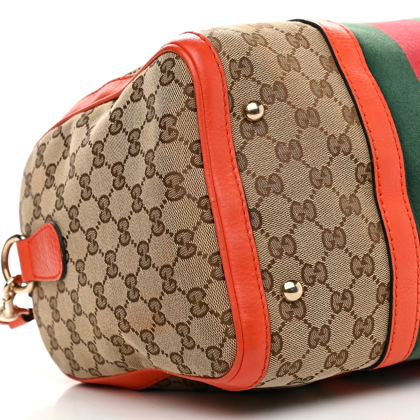 Monogram Vintage Web Medium Boston Orange