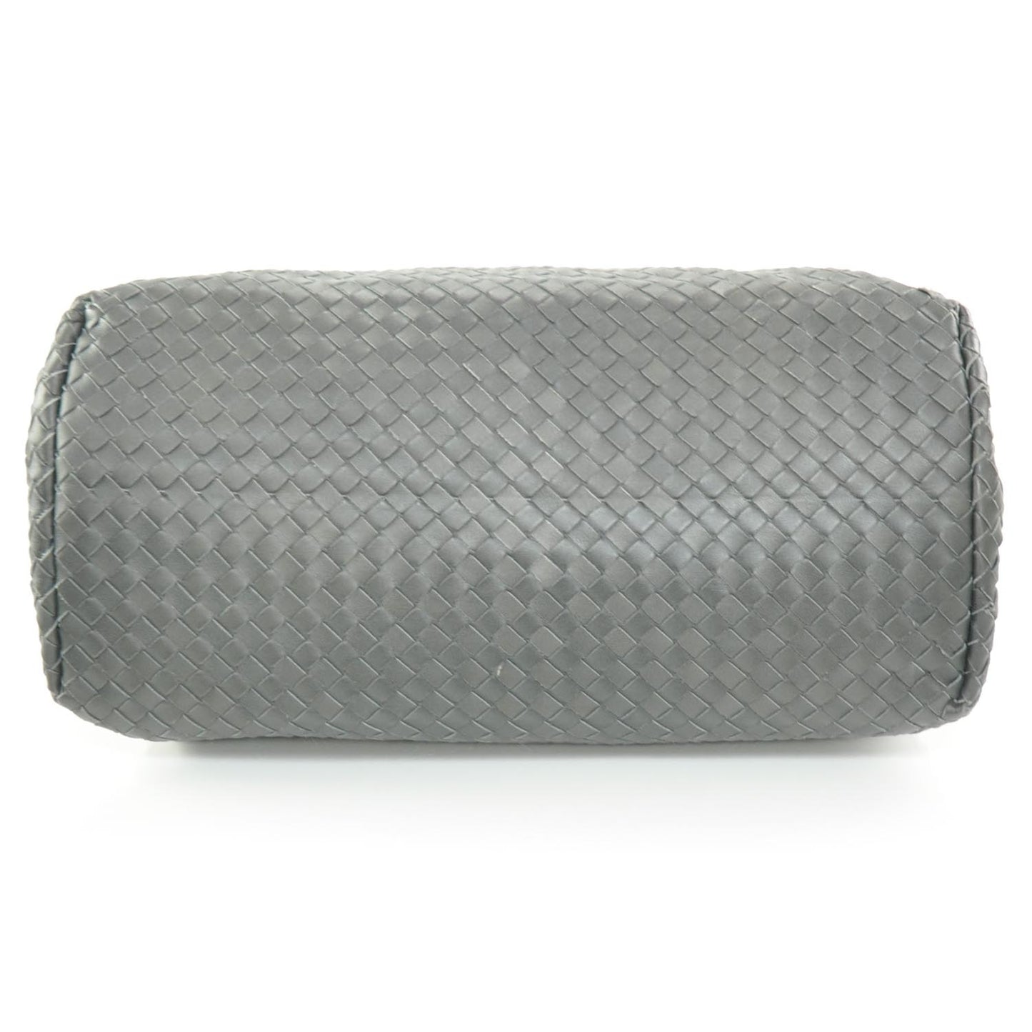 Leather Intrecciato Medium Roma Tote Ferro Gray
