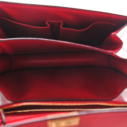 Celine Box Calfskin Medium Classic Box Flap Bag Red 7 of 10