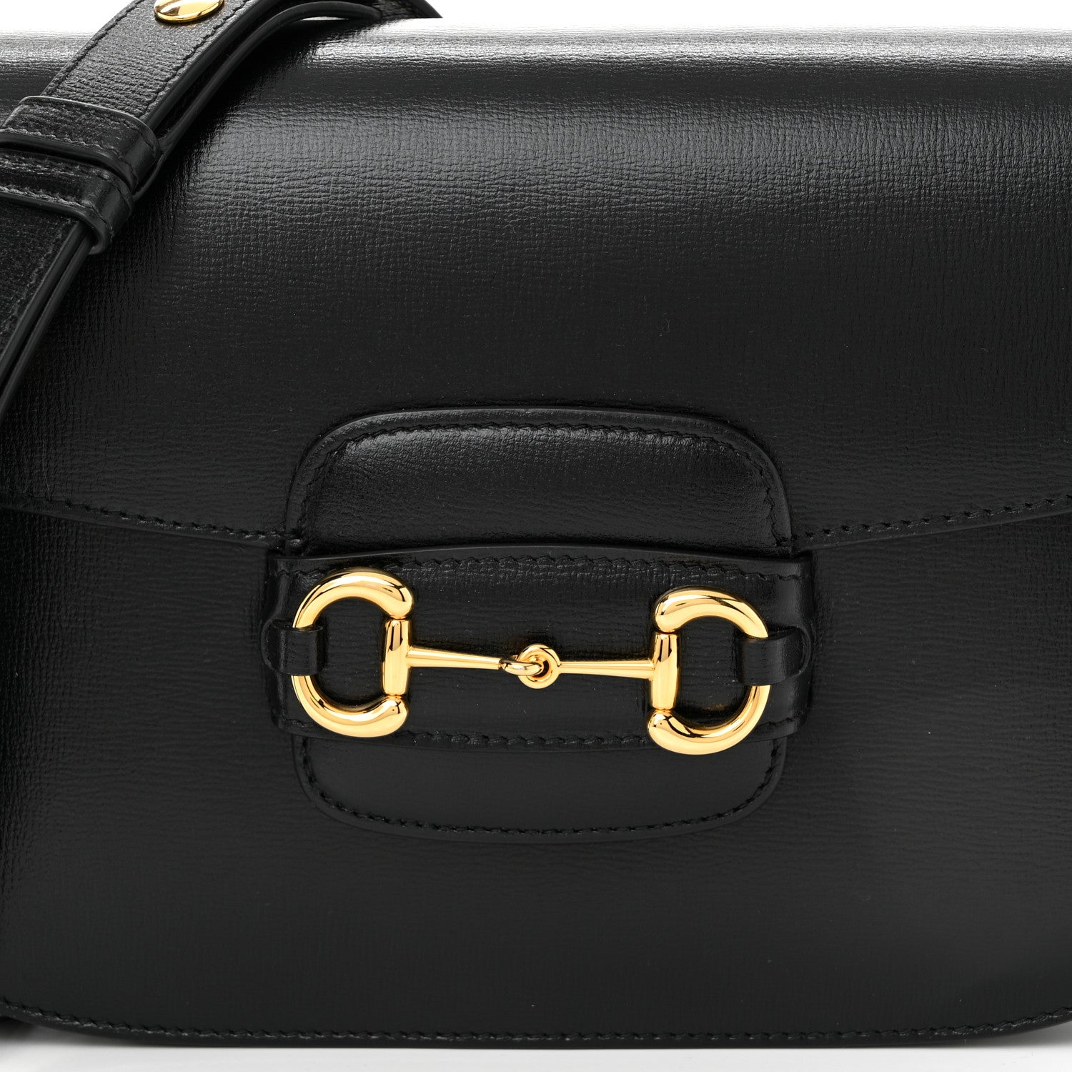 Gucci Azalea Calfskin Horsebit 1955 Shoulder Bag Black 8 of 12