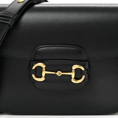 Gucci Azalea Calfskin Horsebit 1955 Shoulder Bag Black 8 of 12