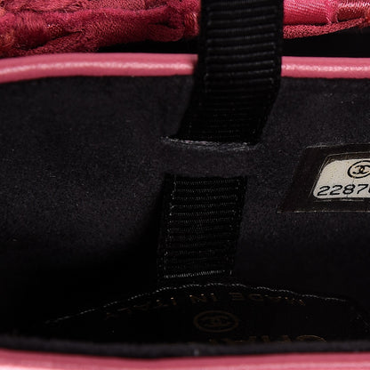 Chanel Tweed Chain Around Phone Holder Pink 8 of 8