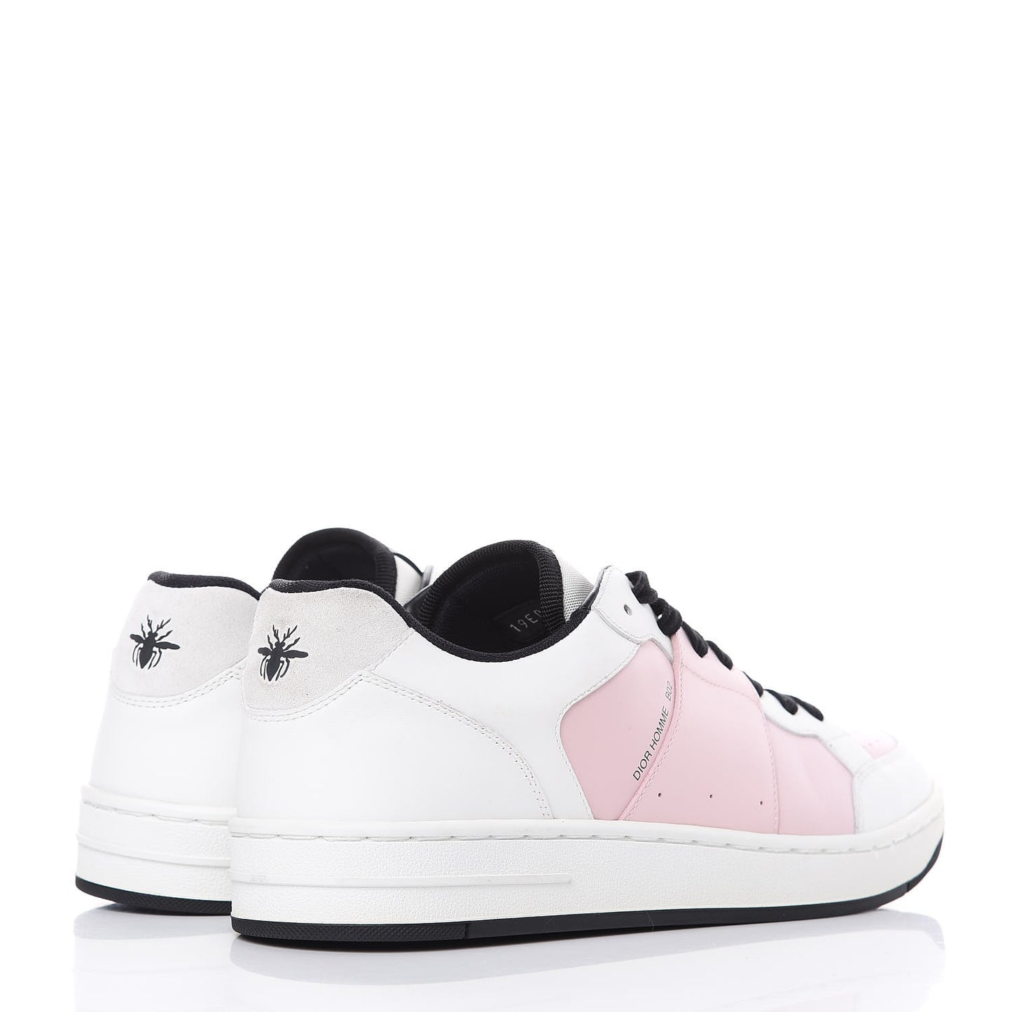 Homme Calfskin Mens BO2 Sneakers 43 White Pale Pink
