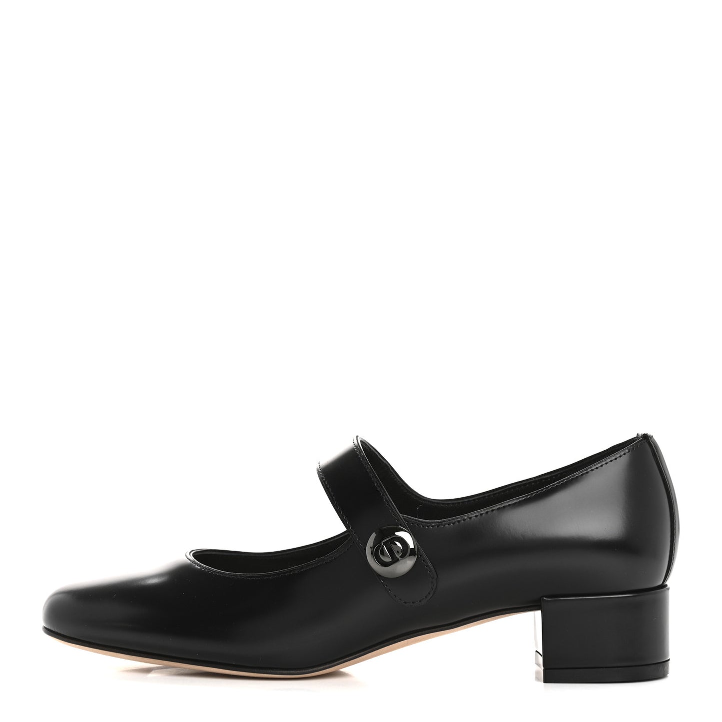 Brushed Calfskin Uniform 30mm Pumps 37 Black