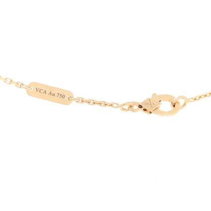 Van Cleef & Arpels 18K Yellow Gold Black Onyx Vintage Alhambra Pendant Necklace 4 of 6