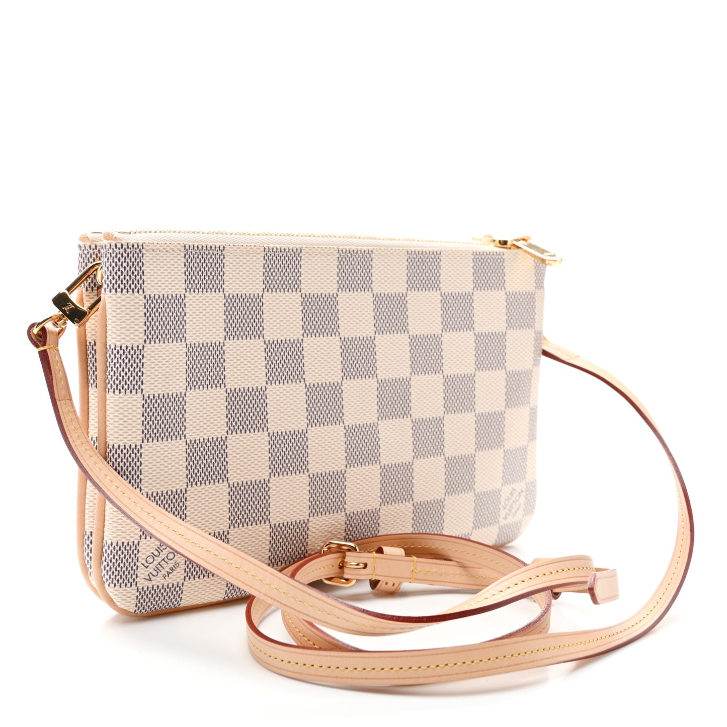 Damier Azur Double Zip Pochette