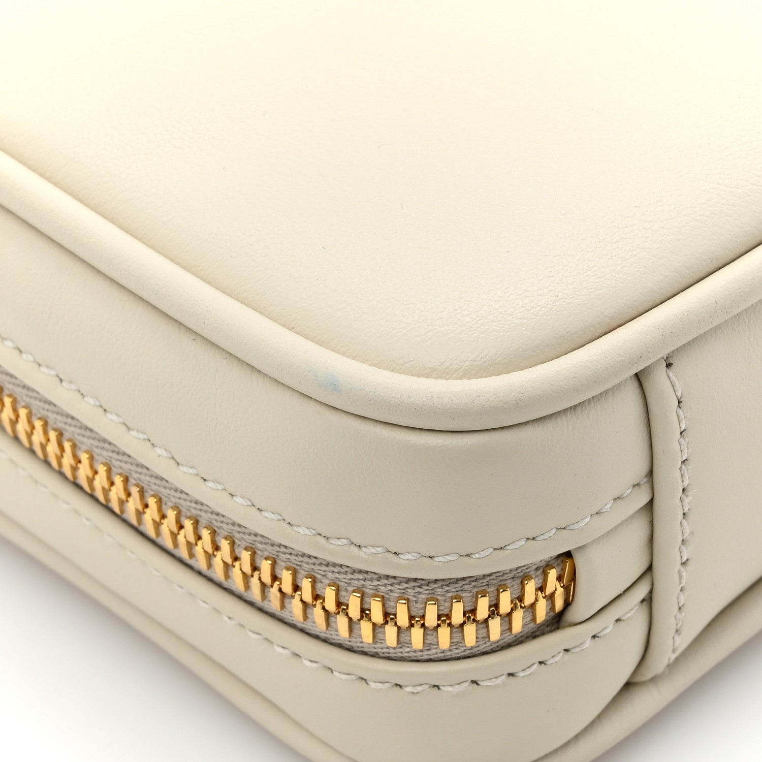 Miu Miu Calfskin Mini Arcadie Top Handle Bag Chalk White 10 of 11