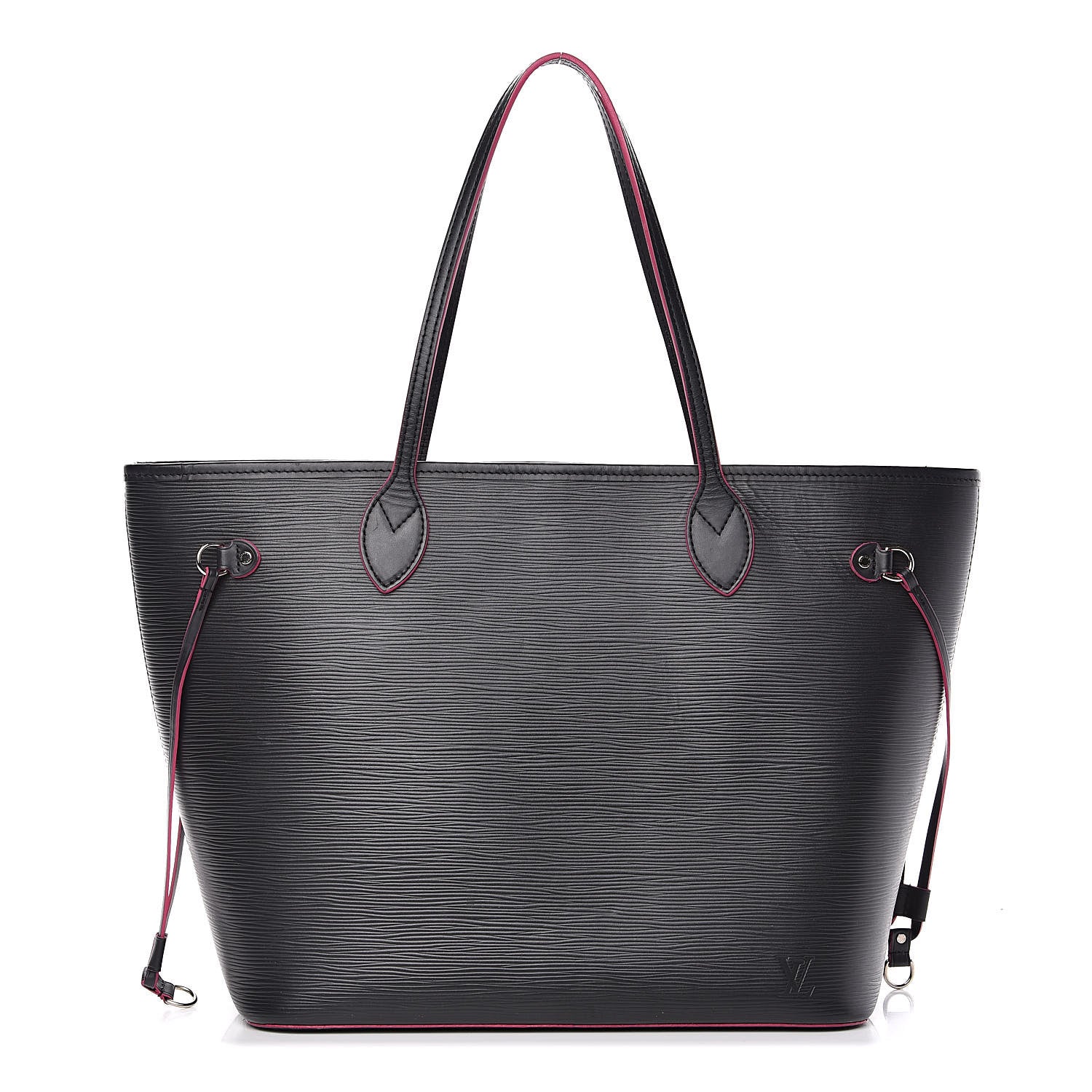Louis Vuitton Epi Neverfull MM Black Hot Pink 1 of 14