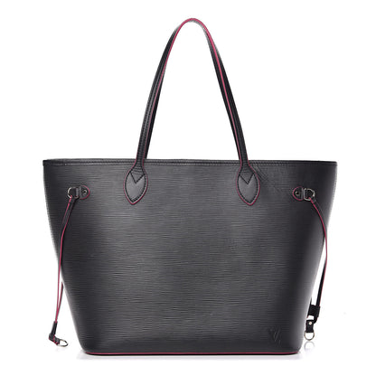Louis Vuitton Epi Neverfull MM Black Hot Pink 1 of 14