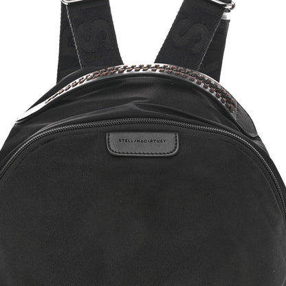Stella McCartney Nylon Falabella Logo Go Backpack Black White 6 of 8