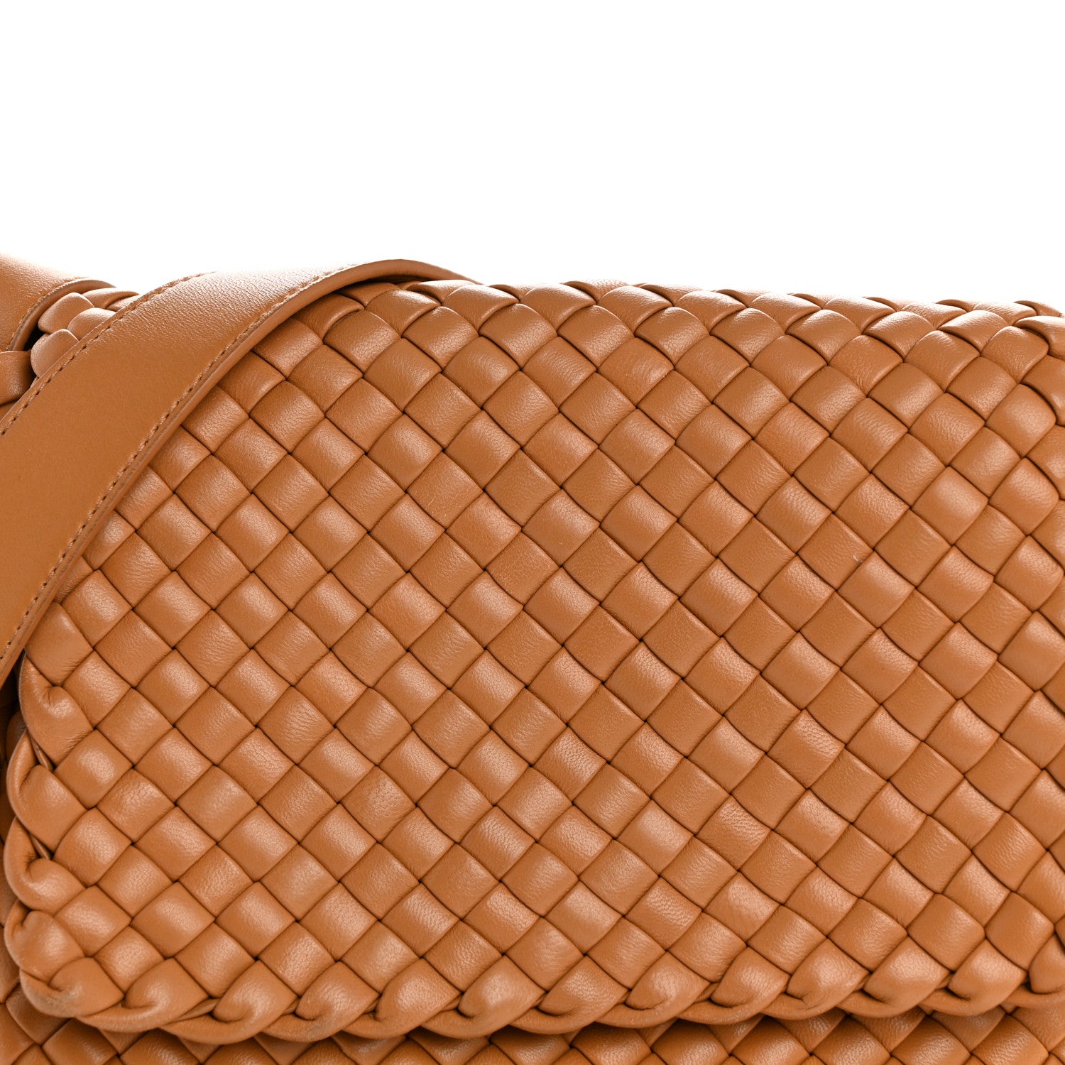 Bottega Veneta Nappa Intreccio Padded Small Cobble Shoulder Bag Caramel 9 of 13