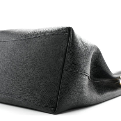 Prada Vitello Phenix Embossed Logo Hobo Black 10 of 10
