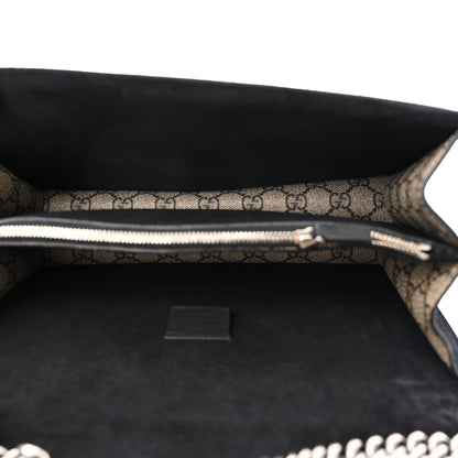 Gucci GG Supreme Monogram Crystal Small Dionysus Shoulder Bag Black 5 of 12