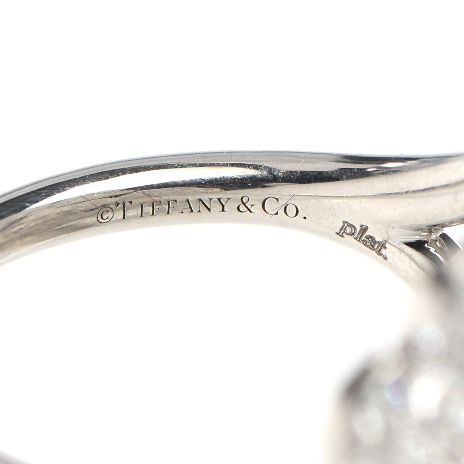 Tiffany Platinum Diamond Paper Flowers Cluster Ring 52 6 4 of 6