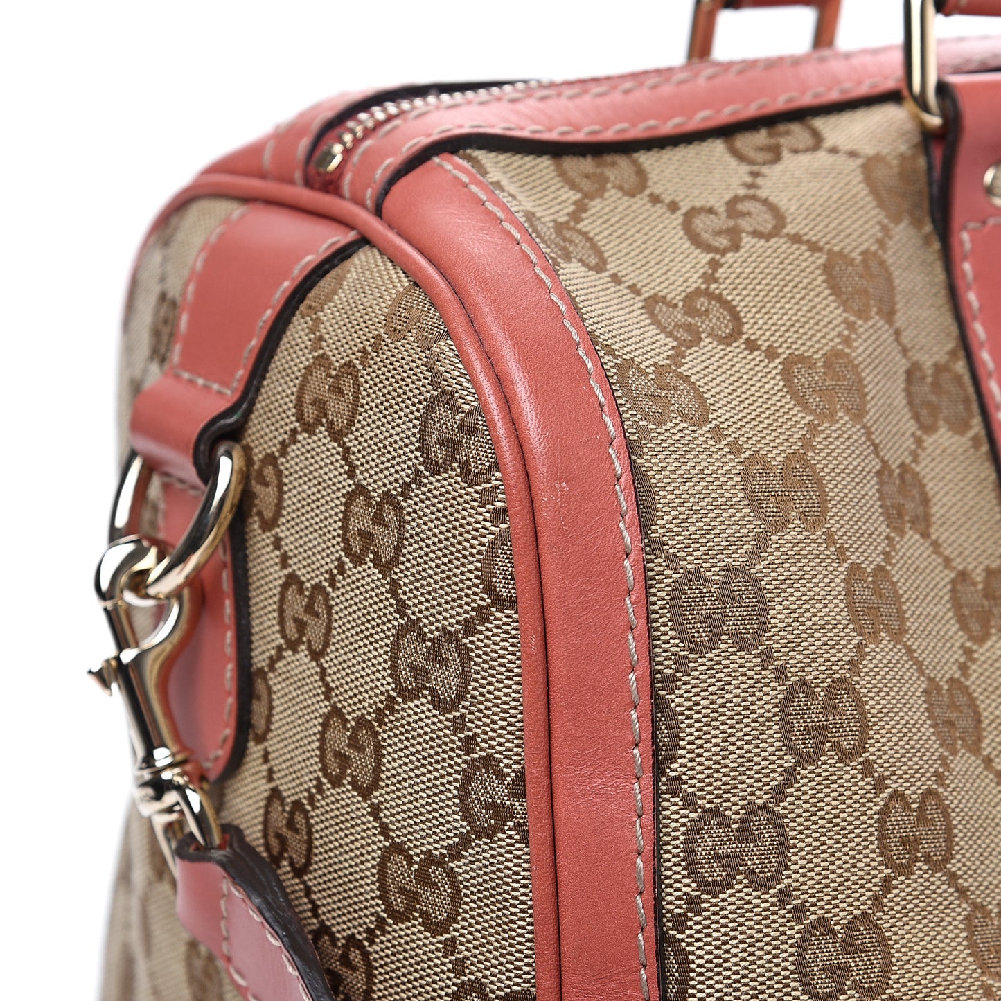 Monogram Medium Vintage Web Boston Pink