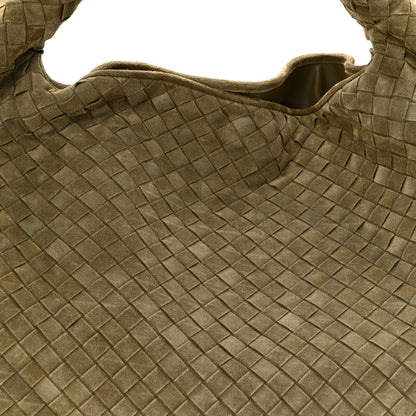 Bottega Veneta Suede Intrecciato Large Hop Mud 8 of 10