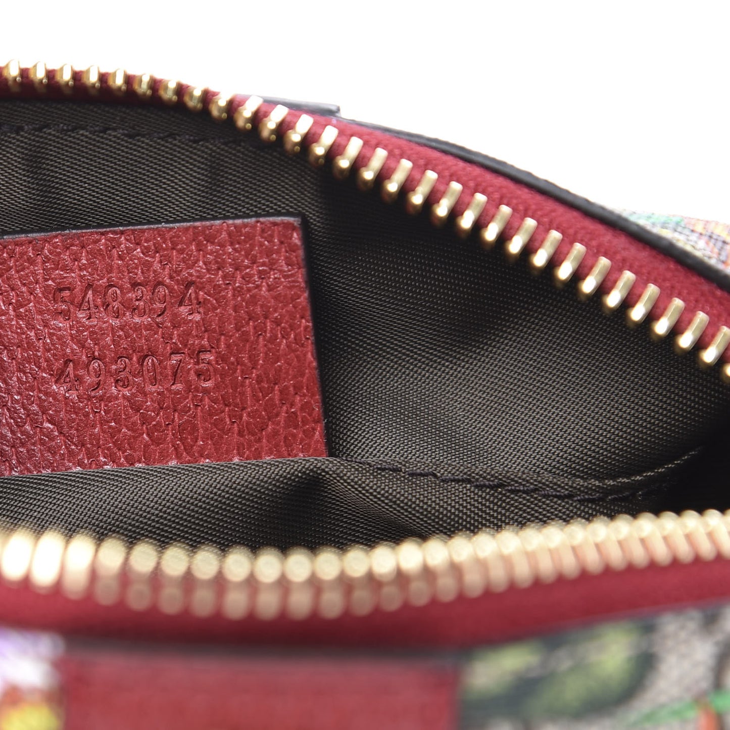Soft GG Supreme Monogram Flora Calfskin Small Ophidia Cosmetic Case Beige Ebony Multicolor Rosso