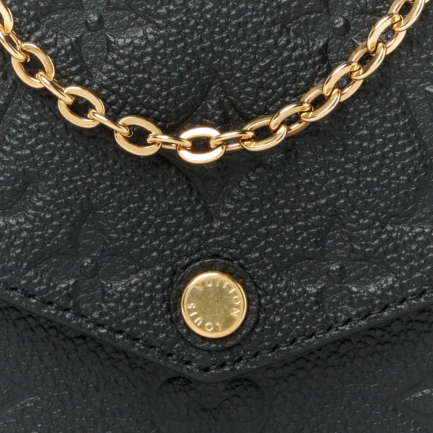 Louis Vuitton Empreinte Pochette Felicie Chain Wallet Black 8 of 10