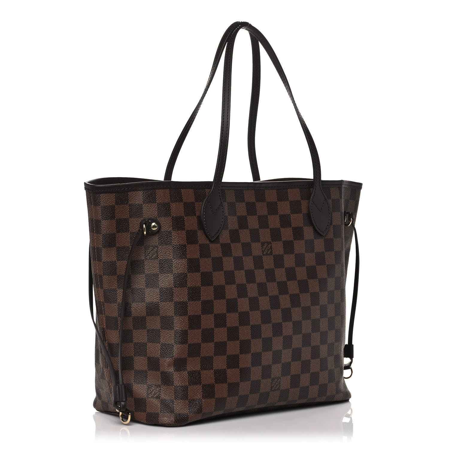 Louis Vuitton Damier Ebene Neo Neverfull MM Rose Ballerine 4 of 13