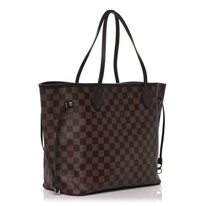 Louis Vuitton Damier Ebene Neo Neverfull MM Rose Ballerine 4 of 13