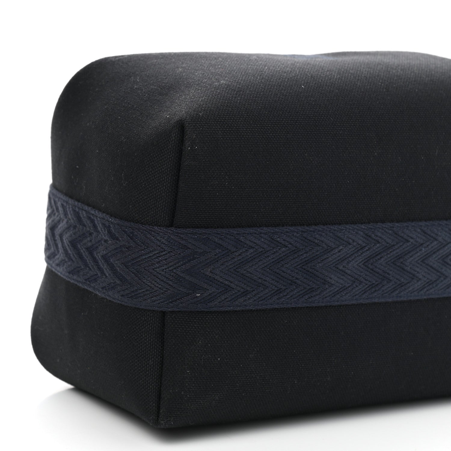 Hermes Canvas Large Bride-A-Brac Pouch Bleu Nuit 8 of 9