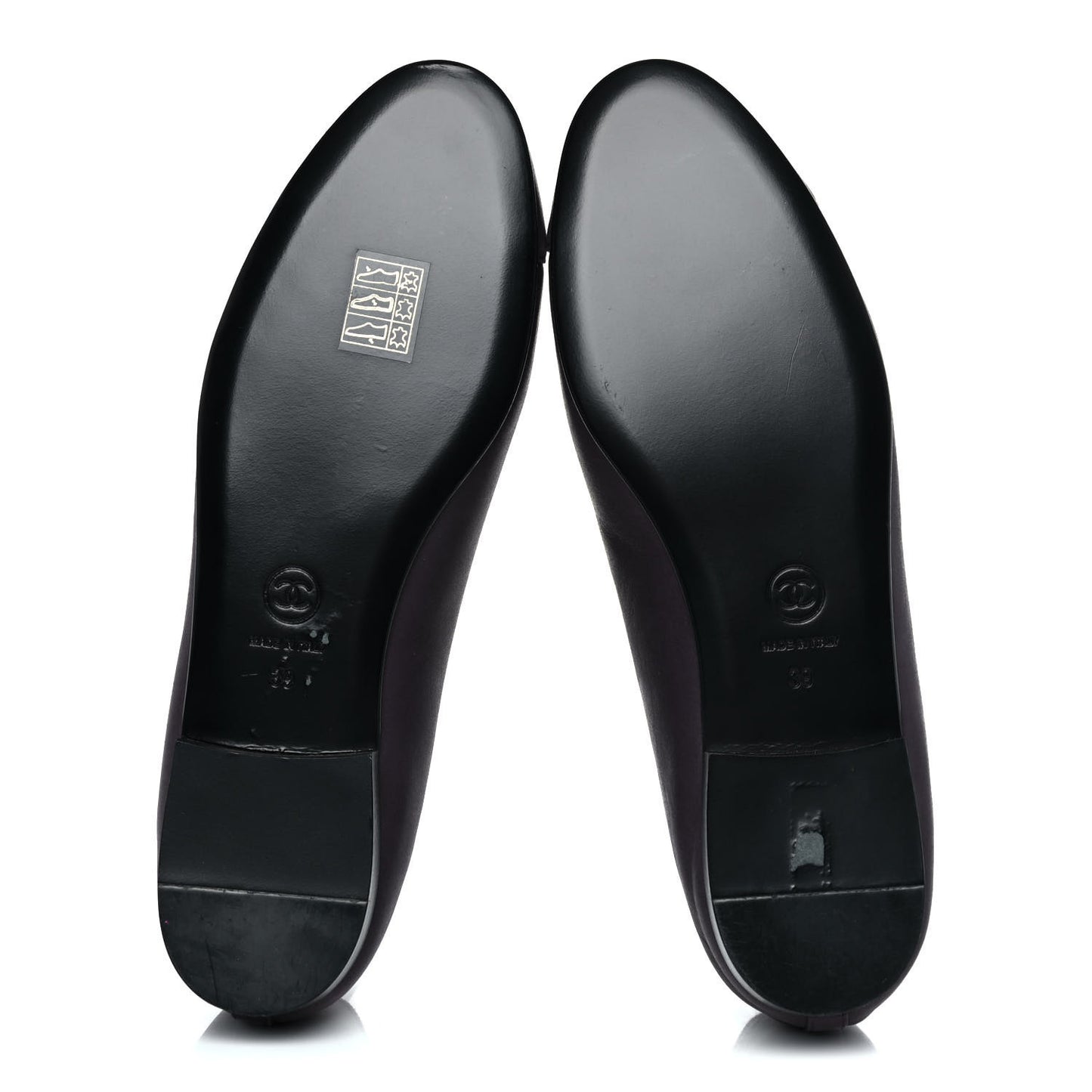 Lambskin Cap Toe Ballerina Flats 39 Prune