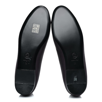 Chanel Lambskin Cap Toe Ballerina Flats 39 Prune 5 of 9