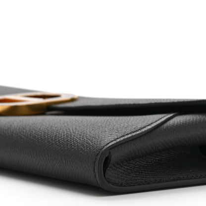 Hermes Epsom Enamel Maillon Wallet To Go Black 10 of 11