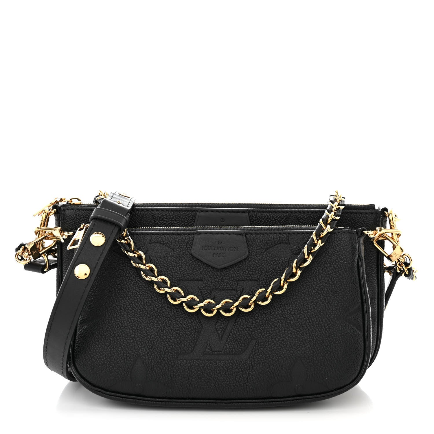 Louis Vuitton Empreinte Monogram Giant Multi Pochette Accessories Black 1 of 10