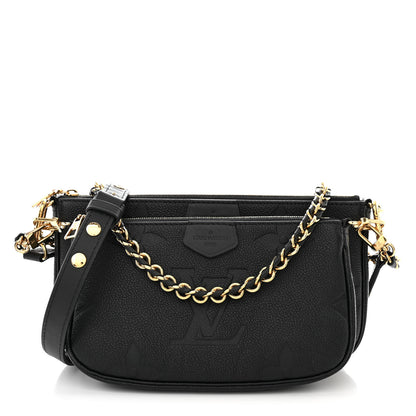 Louis Vuitton Empreinte Monogram Giant Multi Pochette Accessories Black 1 of 10