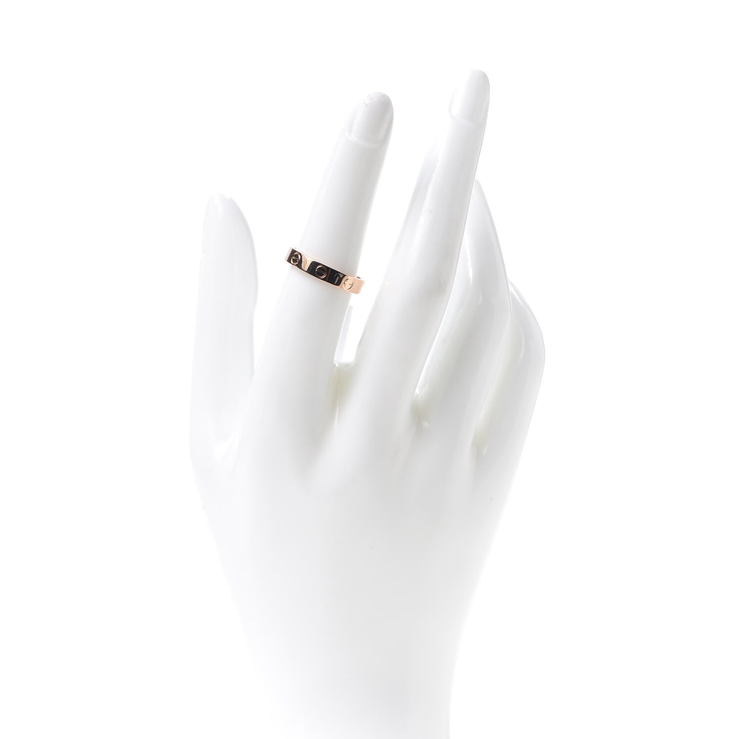Cartier 18K Pink Gold 3.5mm LOVE Wedding Band Ring 53 6.25 2 of 4