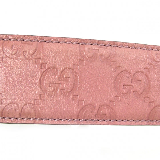 Gucci Guccissima GG Buckle Belt Pink 30 5 of 6