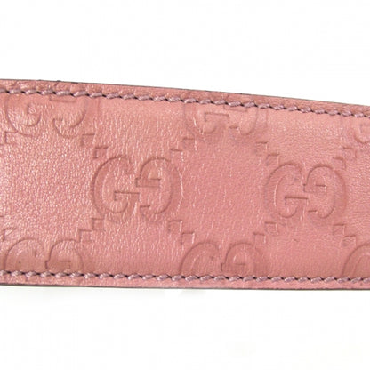 Gucci Guccissima GG Buckle Belt Pink 30 5 of 6